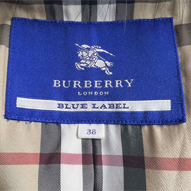 BURBERRY BLUE LABEL(バーバリーブルーレーベル)の専用）Burberry バーバリーブルーレーベル　ロングコート　ノバチェック   レディースのジャケット/アウター(ロングコート)の商品写真