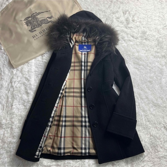 BURBERRY BLUE LABEL(バーバリーブルーレーベル)の専用）Burberry バーバリーブルーレーベル　ロングコート　ノバチェック   レディースのジャケット/アウター(ロングコート)の商品写真