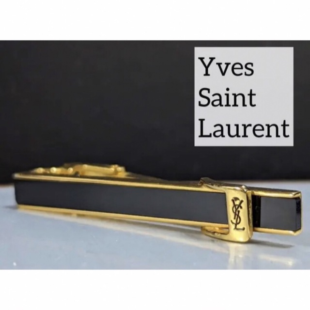 Yves Saint Laurent ネクタイピン オニキス 春早割 51.0%OFF www