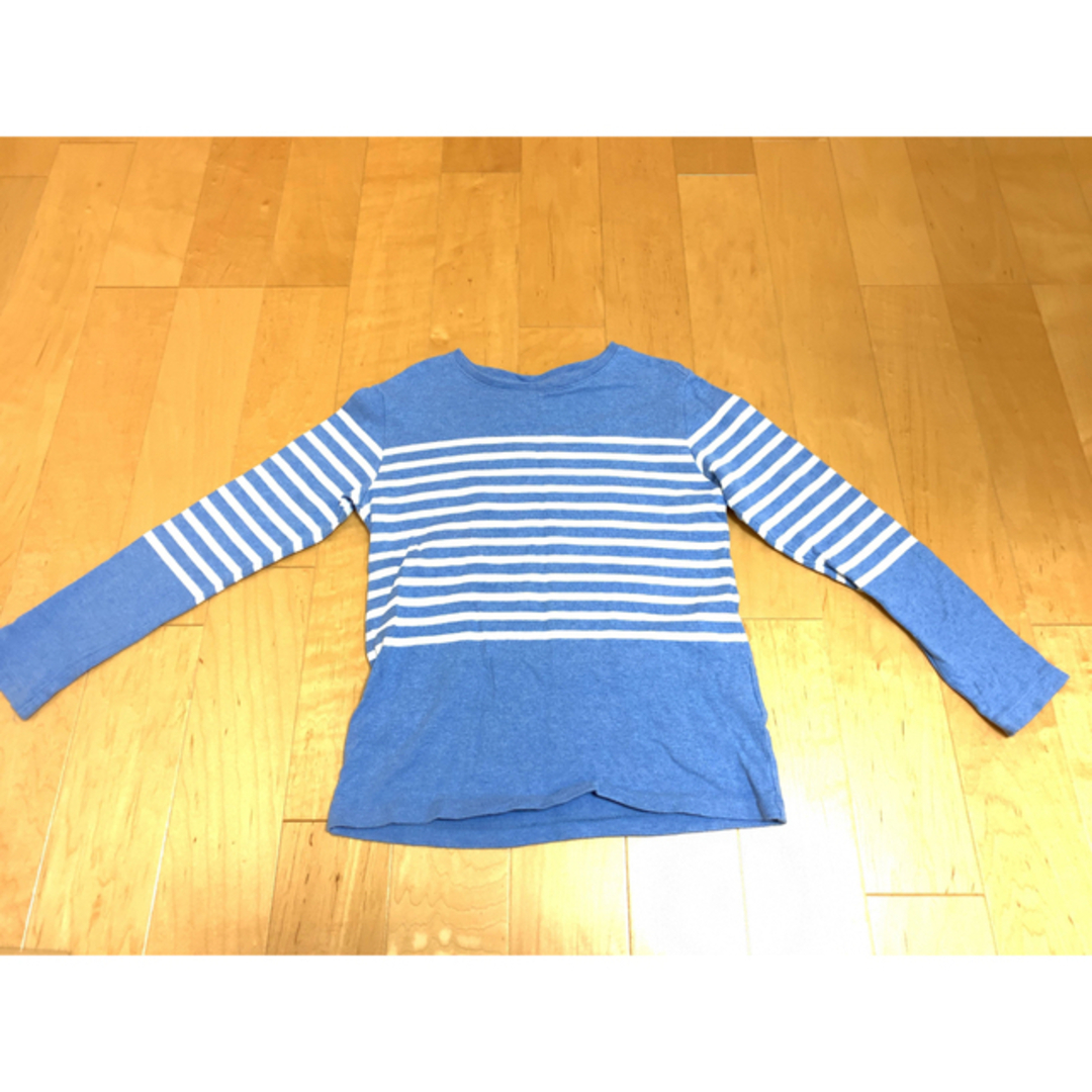 UNIQLO(ユニクロ)の KIDS ボーダークルーネックT（長袖） キッズ/ベビー/マタニティのキッズ服女の子用(90cm~)(Tシャツ/カットソー)の商品写真