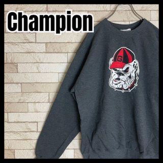 チャンピオン(Champion)のChampion スウェット カレッジ NCAA キャラ 犬 ブルドッグ 長袖(スウェット)