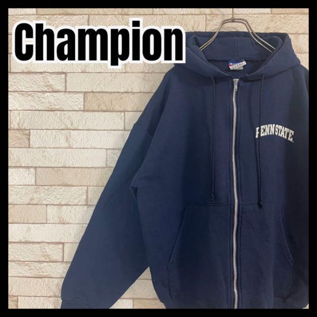 Champion パーカー ジップアップ PENN STATE カレッジ 大学 - パーカー