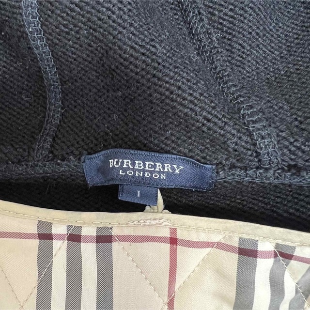 BURBERRY(バーバリー)のBurberry LONDON ノバチェック　パーカー　ラビットファー　Sサイズ レディースのトップス(パーカー)の商品写真