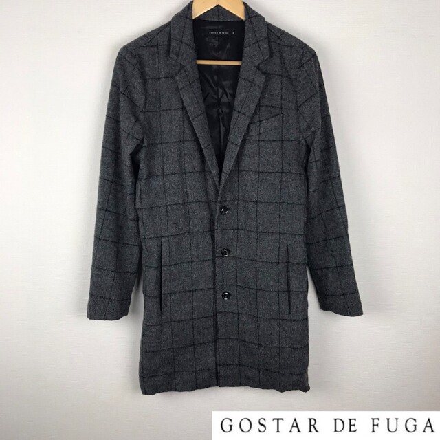 FUGA(フーガ)の美品 ゴスタールジフーガ 長袖ジャケット グレー サイズ44 メンズのジャケット/アウター(チェスターコート)の商品写真