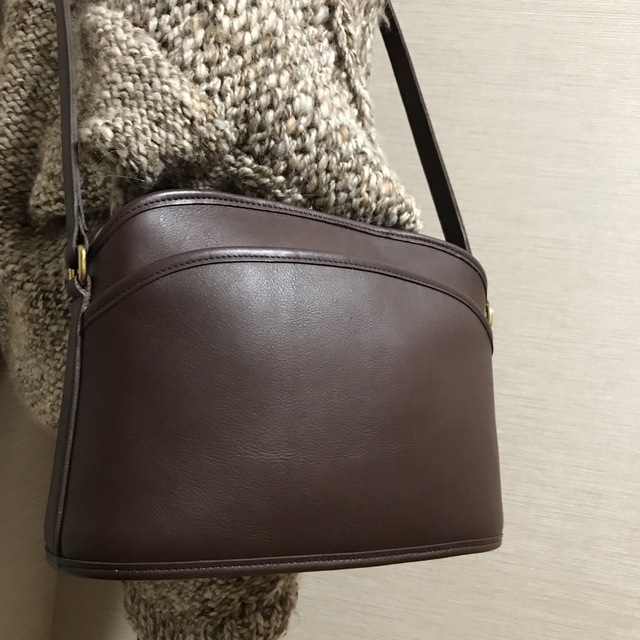 【美品】COACH オールドコーチ　ショルダーバッグ　ネイビー　9087