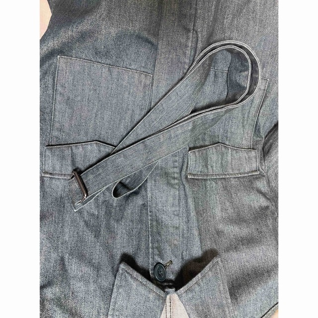 UNIQLO(ユニクロ)のUNIQLO ダークグリーンデニムジャケット レディースのジャケット/アウター(Gジャン/デニムジャケット)の商品写真