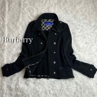 バーバリーブルーレーベル(BURBERRY BLUE LABEL)のBURBERRY バーバリーブルーレーベル　アウター　ニット　ジャケット　美品♪(ニットコート)