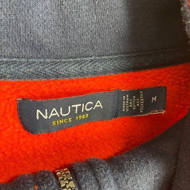 NAUTICA(ノーティカ)のNAUTICA ハーフジップ スウェット 刺繍 ワンポイント ロゴ ストリート メンズのトップス(スウェット)の商品写真