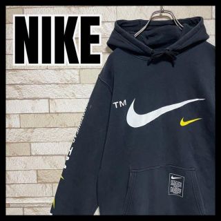 ナイキ(NIKE)のNIKE パーカー スウッシュ スオッシュ ビッグロゴ スポーツ ストリート(パーカー)