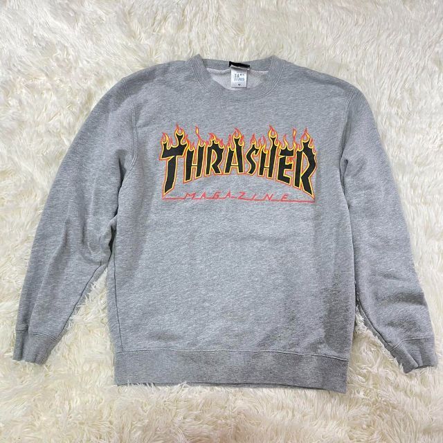 THRASHER トレーナー スウェット グレー