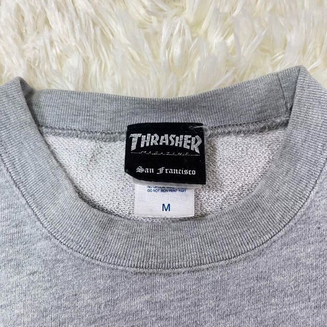 THRASHER トレーナー スウェット グレー