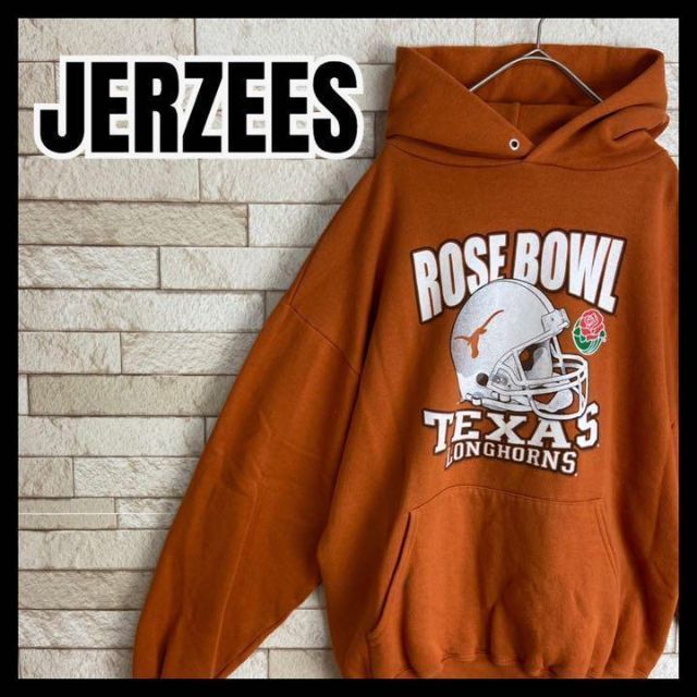 JERZEES パーカー NCAA Texas Longhorns フットボールトップス