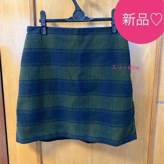 ユニクロ(UNIQLO)のユニクロ♡ チェック台形スカート(ミニスカート)