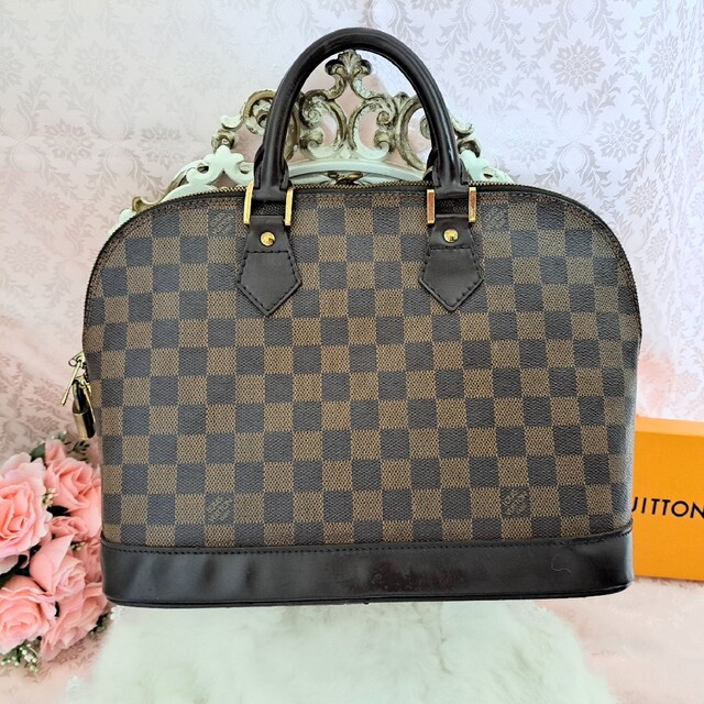 最新作 VUITTON LOUIS - N51131 エベヌ ダミエ アルマ ハンドバッグ