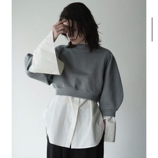 クラネ(CLANE)の新品タグ付き CLANE ARCH SLEEVE SHORT TOPS(トレーナー/スウェット)