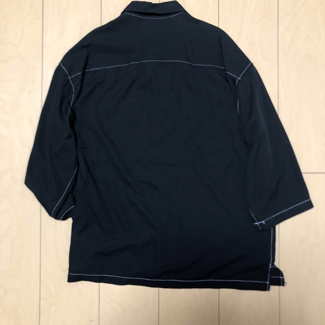 RAGEBLUE(レイジブルー)のRAGEBLUE黒色半袖シャツM メンズのトップス(シャツ)の商品写真