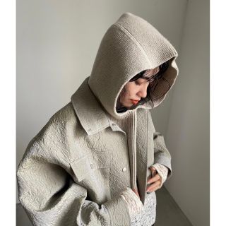 アメリヴィンテージ(Ameri VINTAGE)のKNIT HOODIE APRON VEST(ベスト/ジレ)