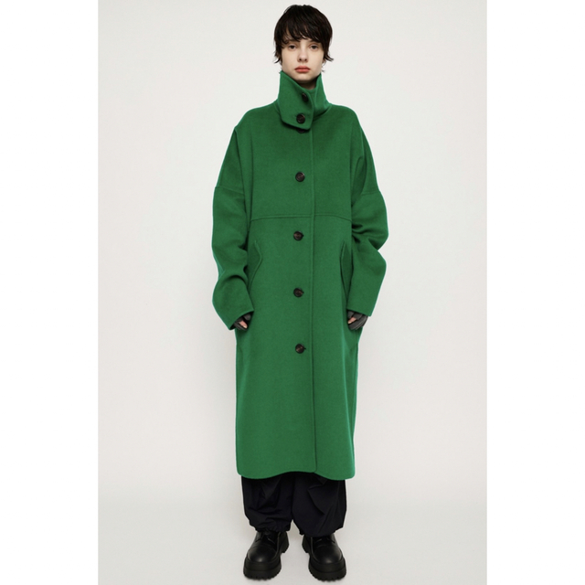 SLY スライ STAND OVER WOOL MIX COATコート グリーン