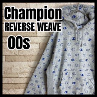 チャンピオン(Champion)の00s Champion RW 総柄 パーカー スエット スポーツ ストリート(パーカー)