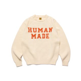 ヒューマンメイド(HUMAN MADE)のHUMAN MADE BearRaglan Knit Sweater White(ニット/セーター)