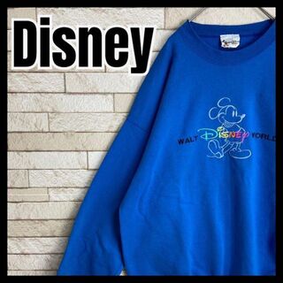 ディズニー(Disney)のDisney スウェット 刺繍 mickey 太アーム 人気カラー レア キャラ(スウェット)