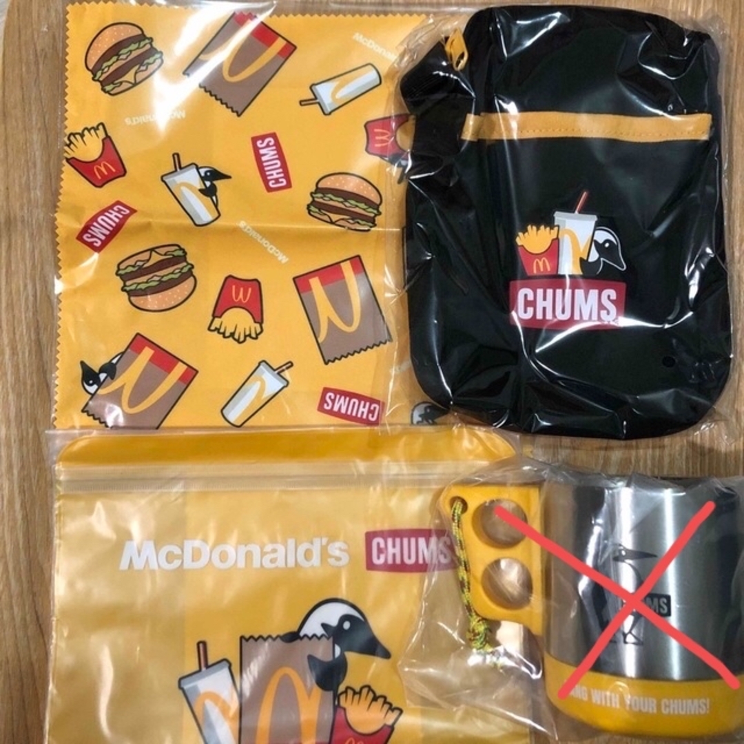 マクドナルド CHUMSコラボ 3点セット - ショルダーバッグ