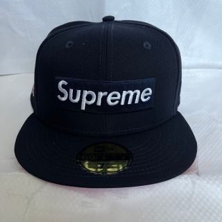 シュプリーム(Supreme)のSupreme new era ボックスロゴ キャップ ネイビー 7 1/2(キャップ)