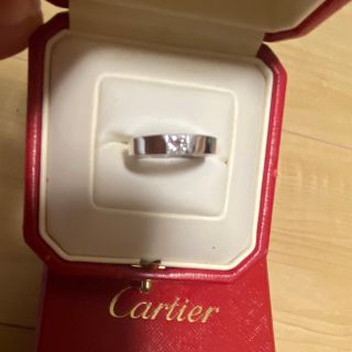 カルティエ(Cartier)のカルティエタンクリングダイヤモンドホワイトゴールド47(リング(指輪))