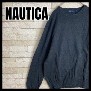 ノーティカ(NAUTICA)のNAUTICA ニット セーター 丸首 ワンポイント 刺繍 ストリート sk8(ニット/セーター)