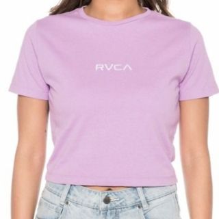 ルーカ(RVCA)のRVCA ショート丈 Tシャツ パープル XS(Tシャツ(半袖/袖なし))