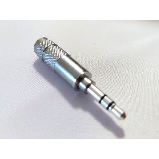 3.5mm3極ステレオプラグ・ロジウムメッキ・自作用DIY・A(ヘッドフォン/イヤフォン)