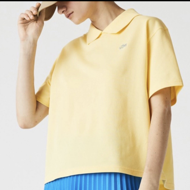 LACOSTE L!VE(ラコステライブ)のラコステライブ バックボタンポロシャツ   テニス　ゴルフ レディースのトップス(ポロシャツ)の商品写真