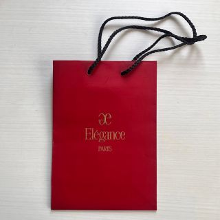 エレガンス(Elégance.)のElegance エレガンス　ショッパー　ショップ袋　紙袋　赤　コスメ　ブランド(ショップ袋)