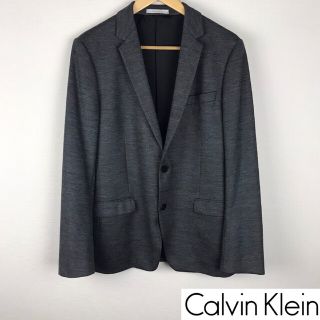 カルバンクライン(Calvin Klein)の美品 カルバンクライン 長袖テーラードジャケット グレー サイズM(テーラードジャケット)