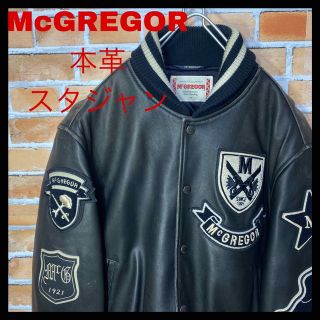 McGREGOR - McGREGOR ワッペン刺繍 ビックロゴ入り 本革 レザー