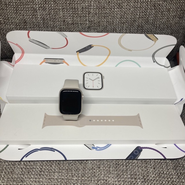 Apple Watch - Apple Watch7 41mm GPSモデル スターライトの通販 by