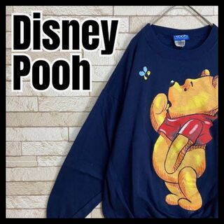 ディズニー(Disney)のDisney Pooh スウェット ビッグプリント キャラクター ゆったり 太(スウェット)