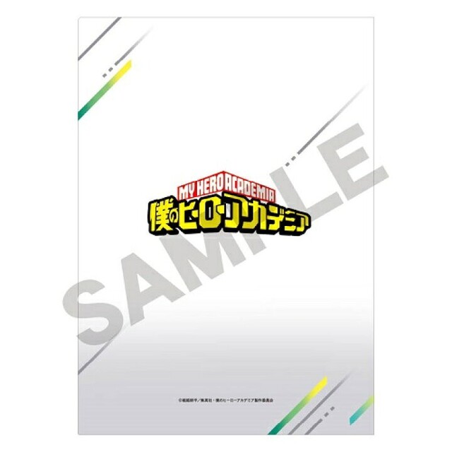 僕のヒーローアカデミア ヒロアカ シングルクリアファイル ホワイト エンタメ/ホビーのアニメグッズ(クリアファイル)の商品写真