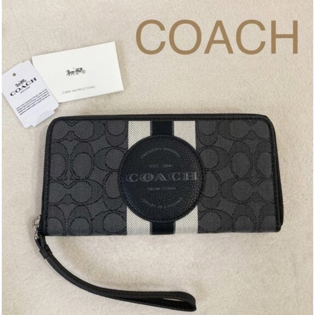 COACH(コーチ)の１点のみ❣️【新品】coach  長財布　デンプシー　ウォレット　ブラック レディースのファッション小物(財布)の商品写真