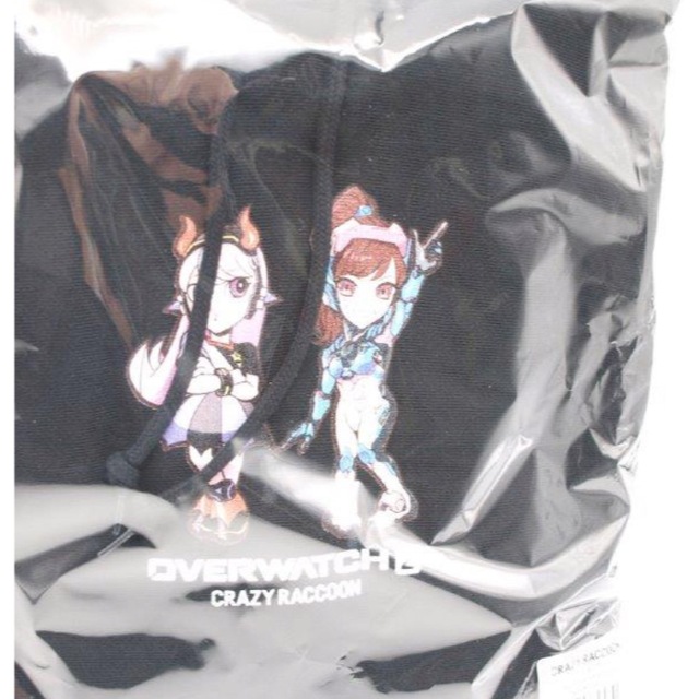 SELLY D.VA HOODIE BLACK L crazy raccoon