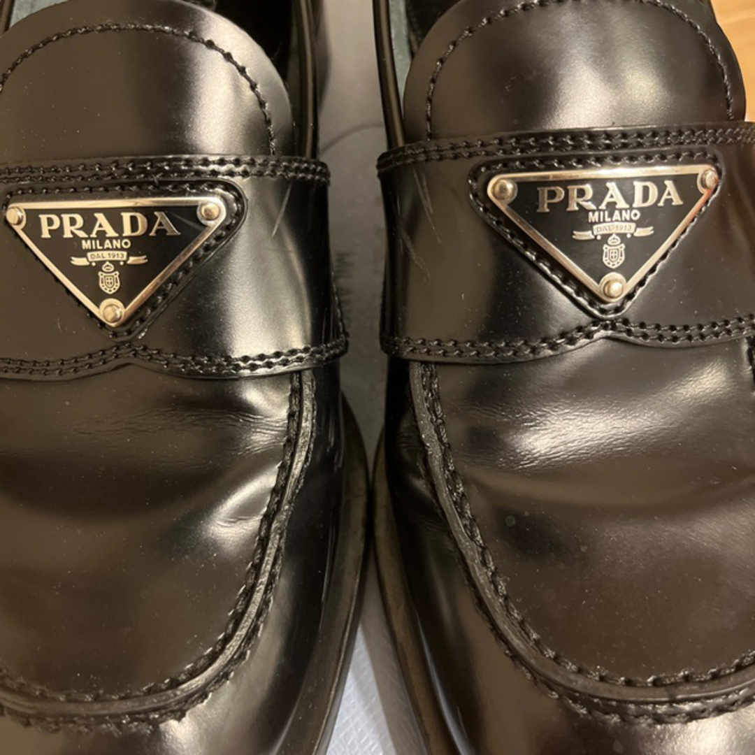 正規品4回着用早い者勝ち‼️ プラダ  PRADA ローファー　38.5