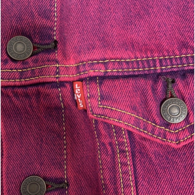Levi's - 再値下げ！Levi's リーバイス デニムジャケット 紫 パープル ピンクの通販 by Sn.即購入OK｜リーバイスならラクマ