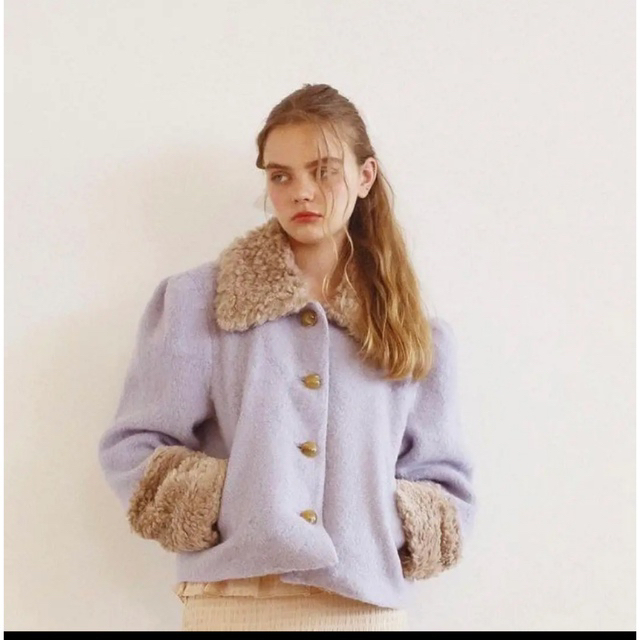 honey mi honey volume short jacket sax くらしを楽しむアイテム shop