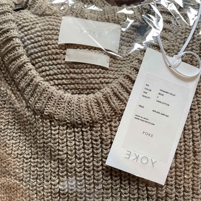 YOKE(ヨーク)のyoke 5G COTTON CARDIGAN RIB STITCH KNIT メンズのトップス(ニット/セーター)の商品写真