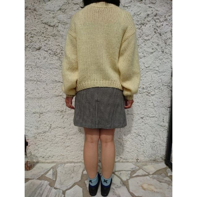 千鳥格子柄 スカート vintage 古着 レトロ レディースのスカート(ミニスカート)の商品写真