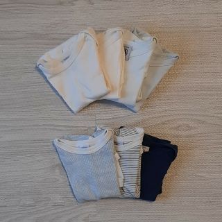 プチバトー(PETIT BATEAU)のプチバトー　6m 67cm 半袖 7枚セット(ロンパース)