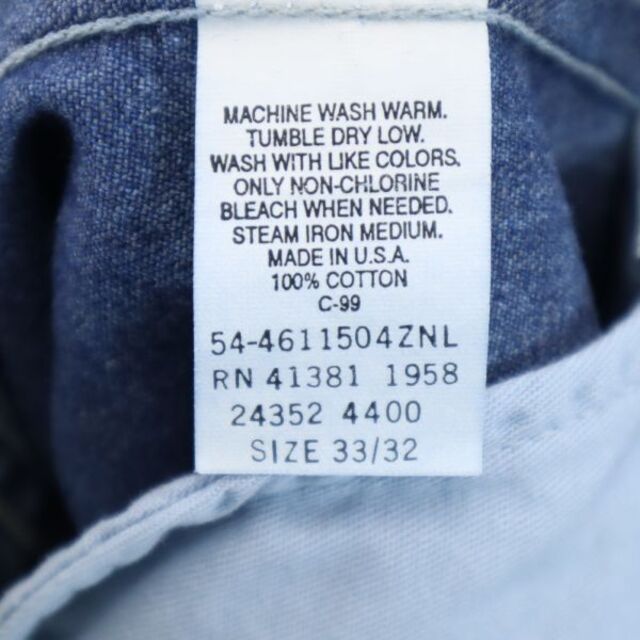 RRL - 未使用品 RRL USA製 テーパードデニムパンツ w33 RALPH LAUREN