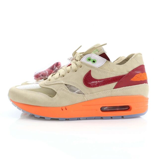 未使用 ナイキ AIR MAX1 CLOT DD1870-100 スニーカー 27.0cm オレンジ×ベージュ NIKE エアマックス1 クロット メンズ   【211207】