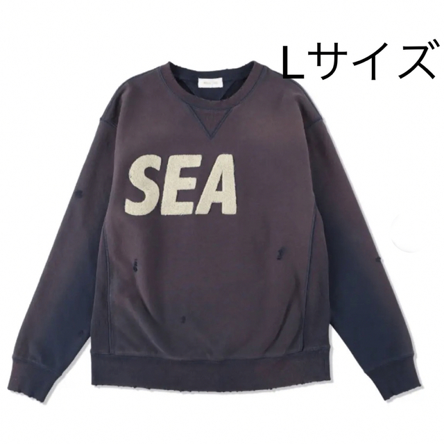 WIND AND SEA - WIND AND SEA ダメージ スウェット Lサイズの通販 by S