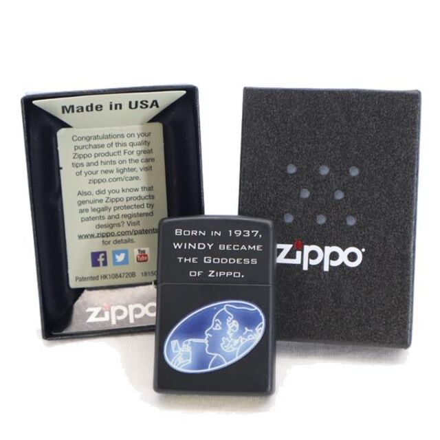 ジッポー 2014年　USA製 オイルライター ブラック系 ZIPPO メンズ  221024